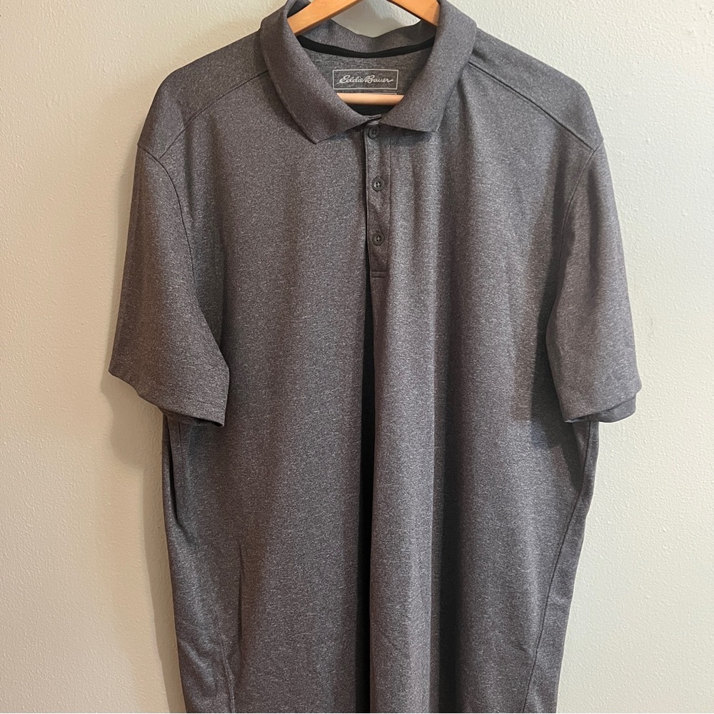 Eddie Bauer Men's Charcoal Polo Shirt